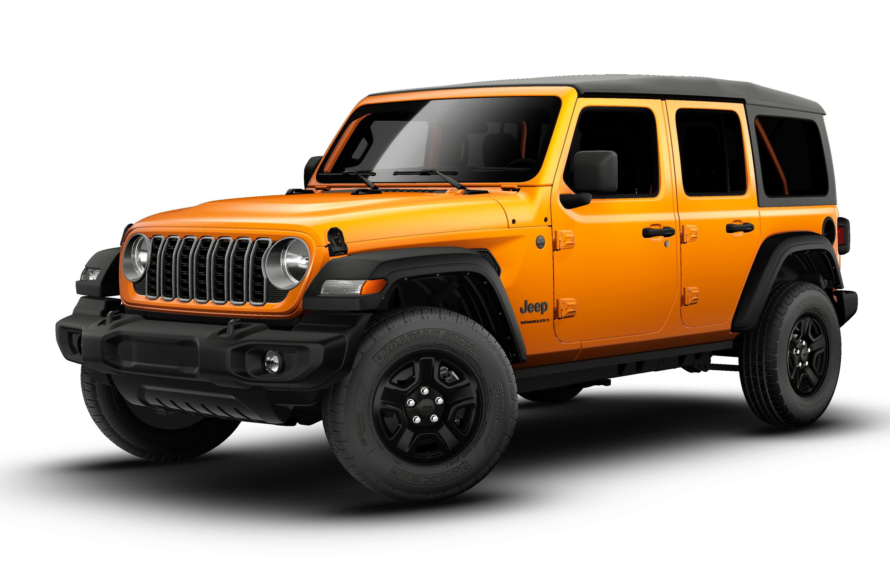 2026 Jeep Wrangler WRANGLER 4-DOOR SPORT in Joose Exterior Paint — front three-quarter view