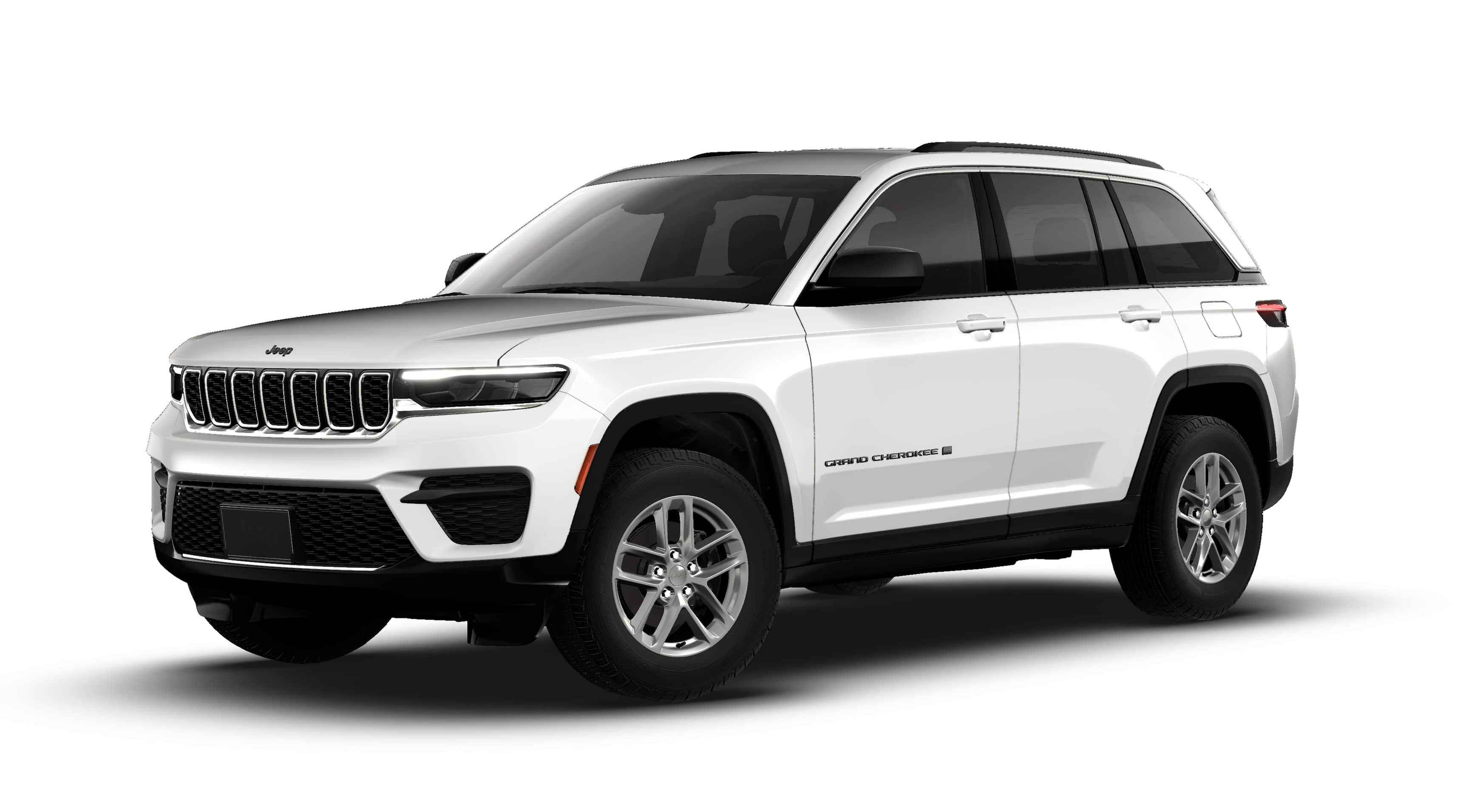2026 Jeep Grand Cherokee GRAND CHEROKEE LAREDO 4X2 in Bright White Clear-Coat Exterior Paint — front three-quarter view