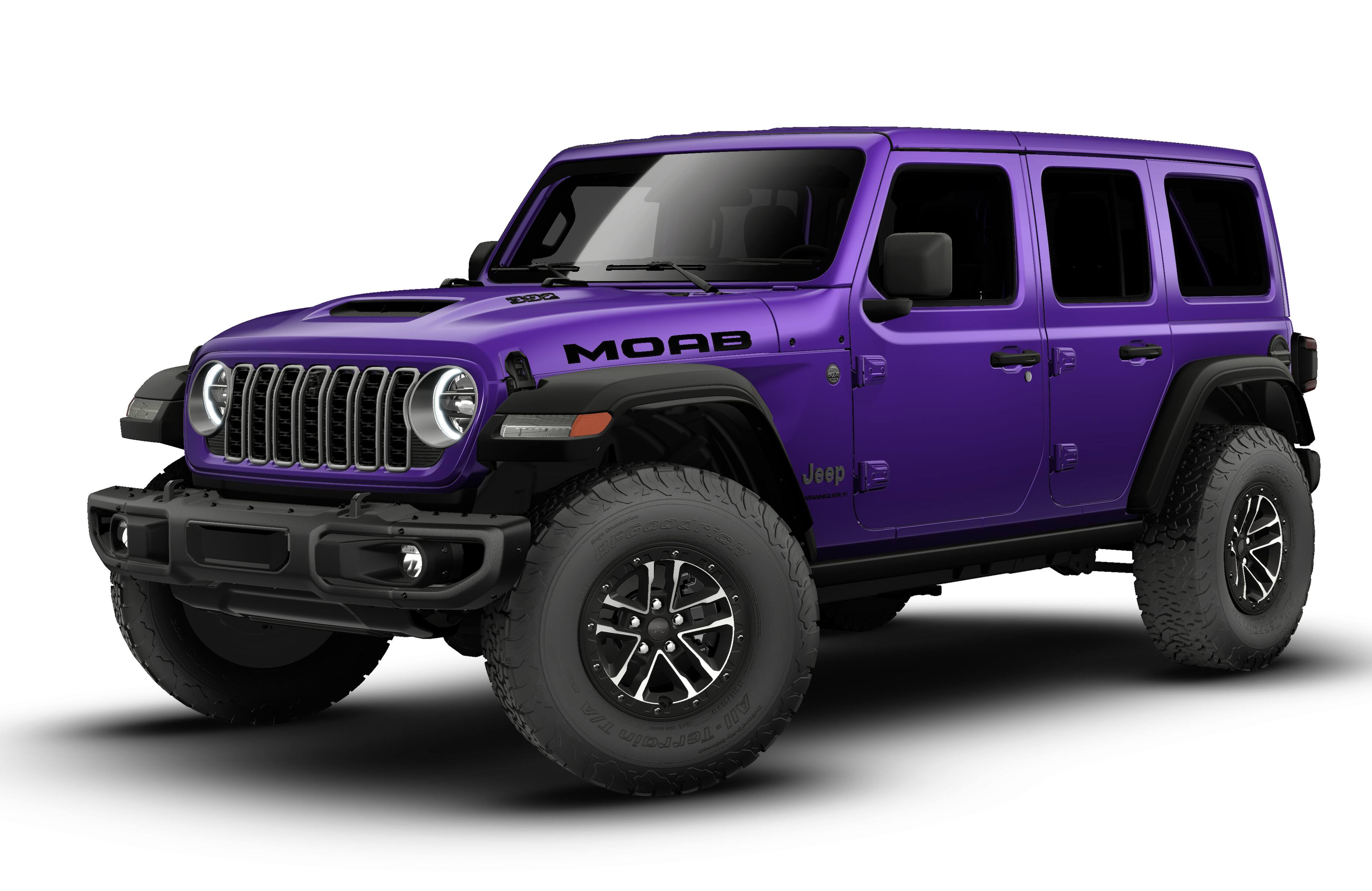 2026 Jeep Wrangler WRANGLER 4-DOOR MOAB 392 in Reign Exterior Paint — front three-quarter view