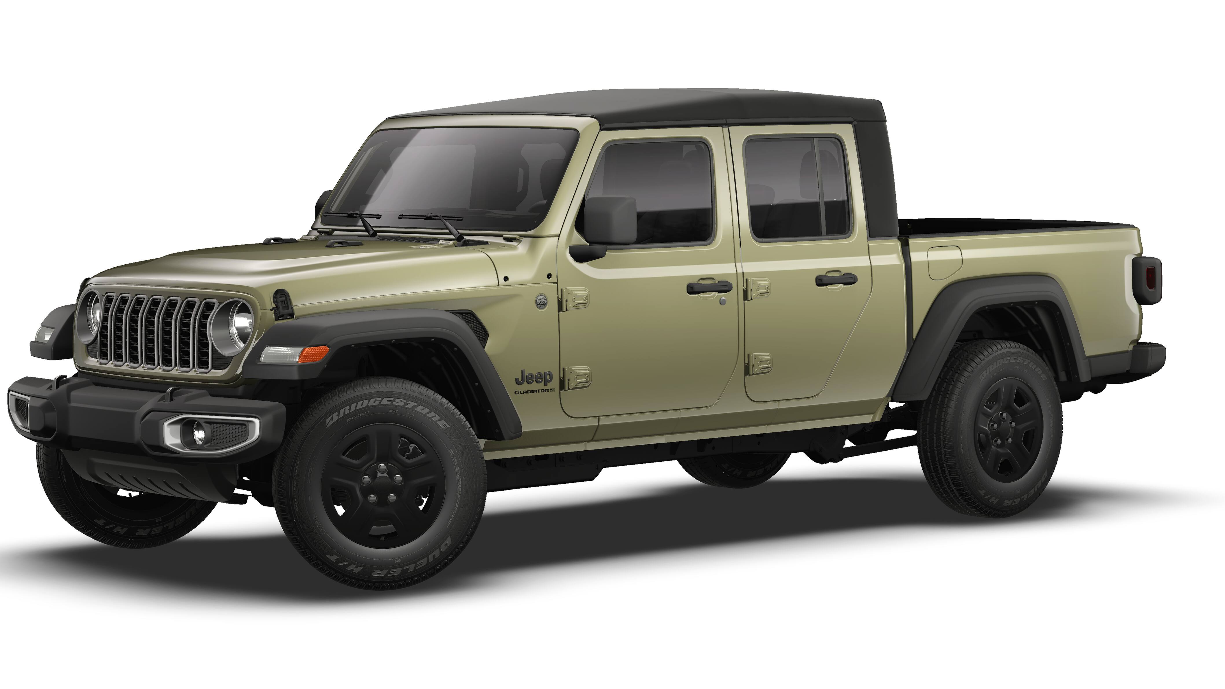 2026 Jeep Gladiator GLADIATOR SPORT 4X4 in 41 Exterior Paint — front three-quarter view