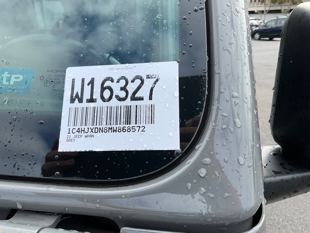 2021 Jeep Wrangler Unlimited Sport S in Sting-Gray Clearcoat — front three-quarter view