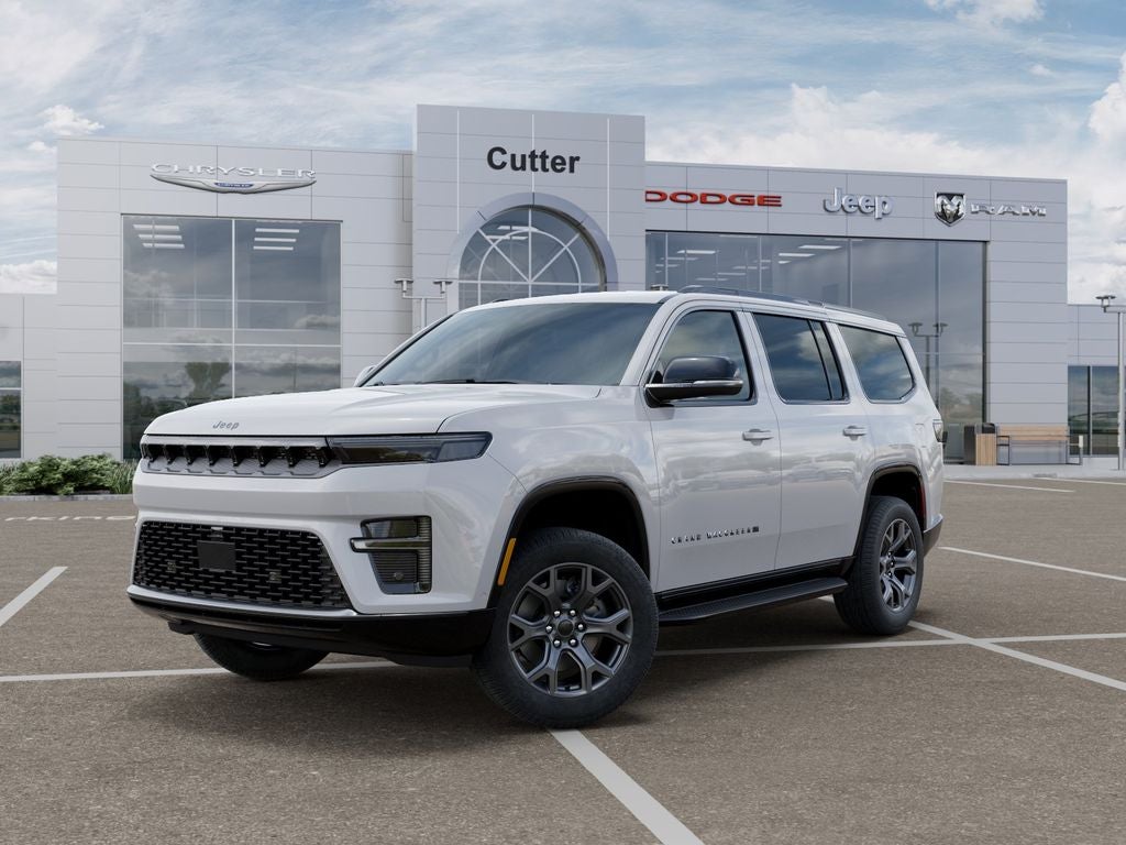 2026 Jeep Grand Wagoneer GRAND WAGONEER LIMITED ALTITUDE 4X4 in Bright White Clear-Coat Exterior Paint — front three-quarter view