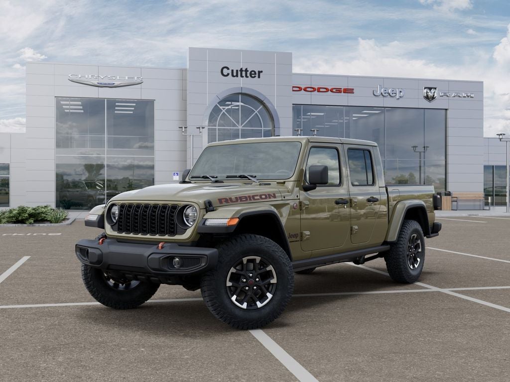 2026 Jeep Gladiator GLADIATOR RUBICON 4X4 in 41 Exterior Paint — front three-quarter view