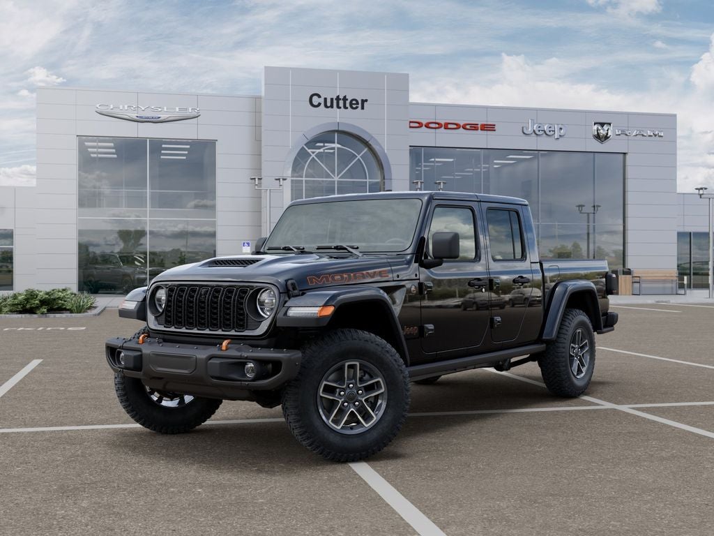 2026 Jeep Gladiator GLADIATOR MOJAVE X 4X4 in Black Clear-Coat Exterior Paint — front three-quarter view