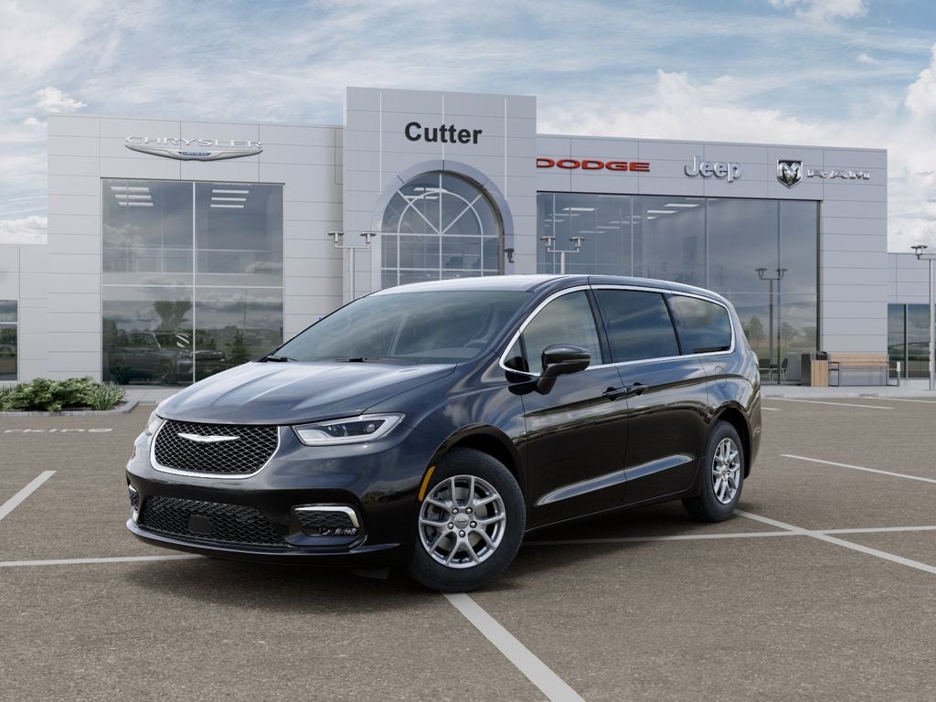 2026 Chrysler Pacifica PACIFICA SELECT in Diamond Black Crystal Pearl-Coat Exterior Paint — front three-quarter view